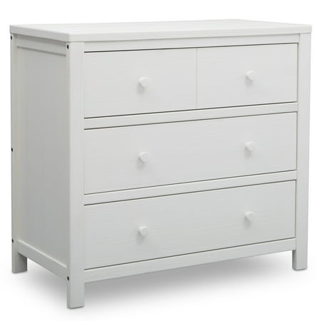 Delta Children Cambridge Mix and Match 3 Drawer Dresser - Rustic Bianca