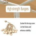 thumbnail image 2 of 10'x20' Carport Canopy Replacement Top Cover for Car Garage Shelter Party Tent with Ball Bungees (Only Top Cover, Frame is not Included) Beige, 2 of 8