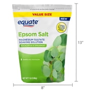 Equate Epsom Salt Soaking Solution, Eucalyptus and Spearmint, 7 lbs