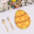 thumbnail image 2 of MXTPOV 10pcs Paper Plates for Party, Cute Easter Eggs Shaped Plates for Holiday Picnic, Easter Decorations, Disposable Plates, Home Decor, 2 of 5