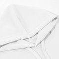 thumbnail image 6 of Girls Solid Color Hoodie, Drawstring Pocket Soft Loose Pullover, Long Sleeve Casual Top For Kids White 5-6Years, 6 of 6