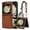Brown, variant on TECH CIRCLE for Samsung Galaxy Z Flip 5 Case with Luxury Detachable Chain Wrist Strap Bracelet Cute Case for Girls Women Slim Silk Scarf Design Shockproof PC Cover for Galaxy Z Flip 5 5G,Black