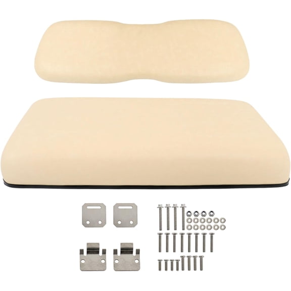 labwork Beige Golf Cart Front Seat Cushion Set Replacement for Club Car DS 2000.5-up 102076601 102076602