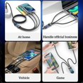 thumbnail image 5 of 3 in 1 Transparent Luminous Charging Cable Portable Stable Charging Cord for Phone Laptops, 5 of 5
