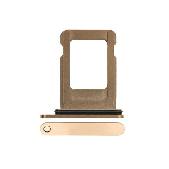 Replacement Single Sim Card Tray For Apple iPhone 12 Pro / 12 Pro Max / 13 Pro / 13 Pro Max - Gold