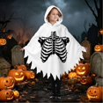 thumbnail image 2 of Girls Hooded Jumpsuits Long Sleeve Graphic Bluses Halloween Themed Party Costume Stylish Festival Tops for Kids, 2 of 8