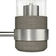 thumbnail image 3 of Hunter - River Mill 3-light Brushed Nickel, Medium Size Vanity Light, Dimmable, Rustic Style, for Bedrooms, Dining, Living Rooms - 19467, 3 of 6