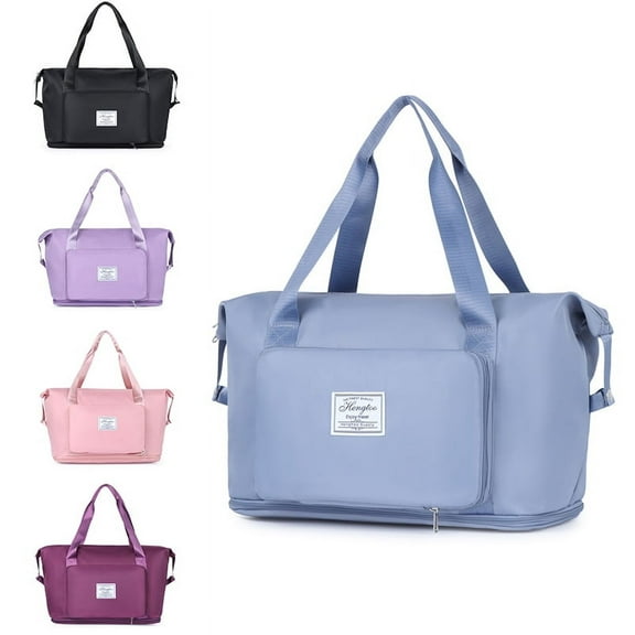 New Casual Unisex Luggage Bag Oxford Solid Color Wear-resistant Waterproof Multi Pocket Large Capacity Storage Travel Bag