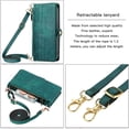 thumbnail image 4 of For Iphone 15 Plus Geometric Zipper Wallet Side Buckle Leather Phone Case With,iPhone 16 Pro, 4 of 7