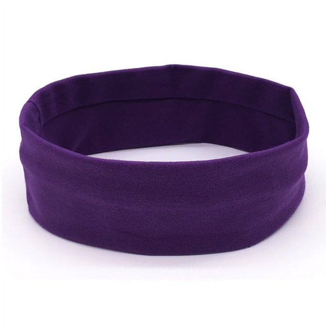 Banda para el cabello elástica de color sólido de estilo europeo y americano, banda para el cabello deportiva para yoga, para hombres y mujeres, para correr, antideslizante, de algodón, antisudor