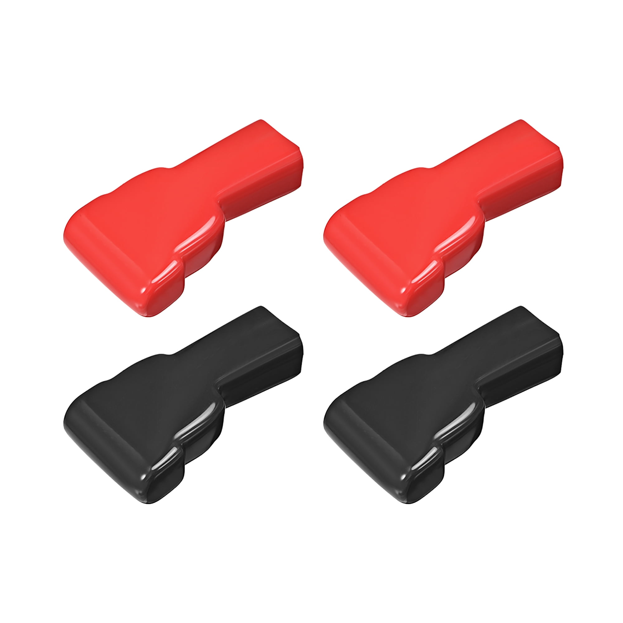 SAVITA 4pcs Battery Terminal Covers Auto, Insulating Red SAVITA 4pcs Battery Terminal Covers Auto, Insulating Red