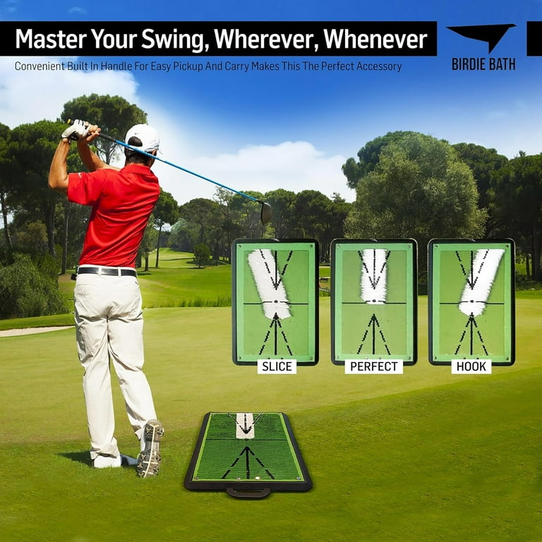 Birdie Bath Birdie Mat Pro - Swing Training Mat, Instant Feedback