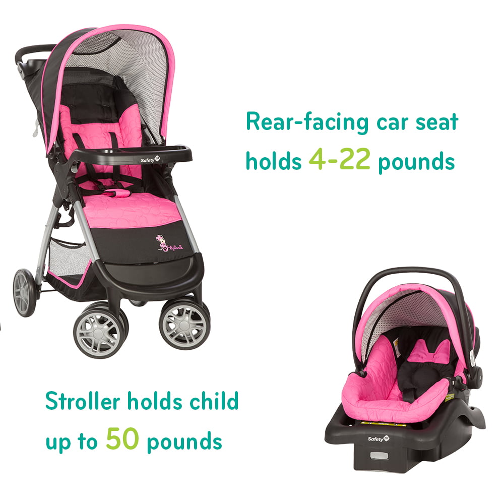 minnie mouse car seat and stroller set