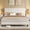 White, variant on Queen Bed Frame with Adjustable Headboard, Velvet Upholstered Platform Bed Frame Queen Size, Strong Wooden Slats, No Box Spring Needed, Easy Assembly, White