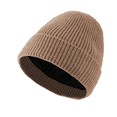 thumbnail image 2 of Voska Unisex Thick Fleece Lined Outdoor Cycling Beanie Hat Warm Acrylic Stretch Skull Cap Winter Fall Casual Gift for Women Men Khaki One Size, 2 of 5