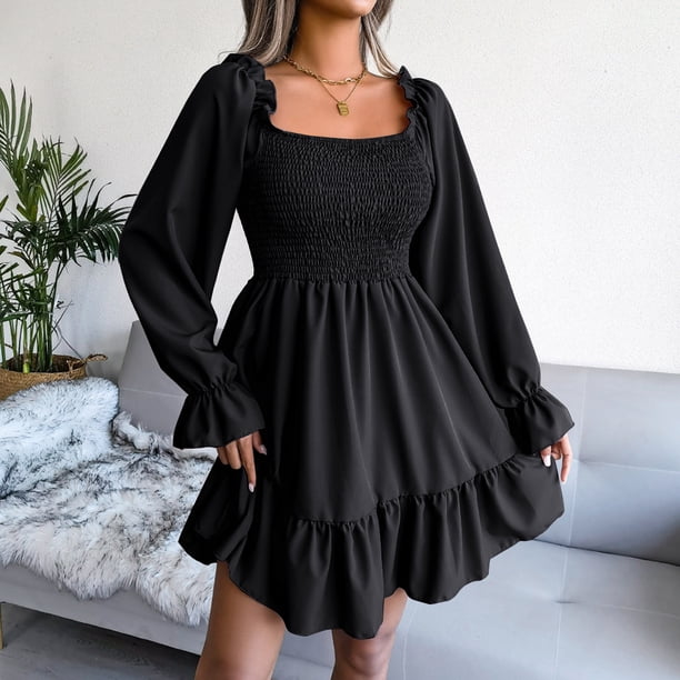 ladies black swing dress This Is It Black Swing Dress, X-Large - The Mint Julep Boutique