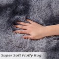 thumbnail image 3 of Alfombra Runner CAROMIO, 61 x 244 cm, felpa, color gris oscuro, 3 of 7
