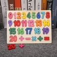 thumbnail image 5 of Rompecabezas de madera Montessori para niños tablero de agarre manual alfabeto números cognición juguetes educativos de aprendizaje, 5 of 5