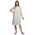 thumbnail image 1 of Moomaya Robe de Nuit d'Allaitement en Popeline de Coton à Manches Courtes Imprimée pour Femmes, 1 of 4