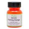 thumbnail image 1 of Angelus Neon Leather Paint 1 oz, Flaming Orange, 1 of 1