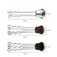 thumbnail image 3 of Paquete de 2 ganchos para toallas, SUS304, abrigo de acero inoxidable, gancho para ropa, gancho de pared moderno para baño, cocina, garaje, hotel, montado en la pared Ormromra WMZL-1760-2, 3 of 4