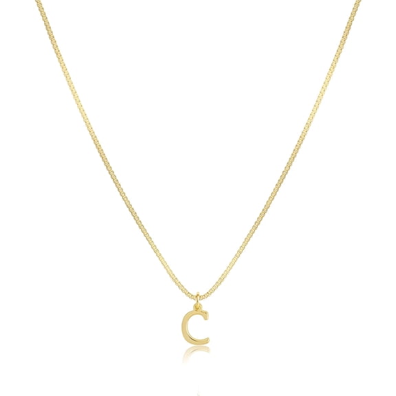 DESIGNICE Initial Necklaces for Women Gold Plated Dainty Letter Necklace Tiny Initial Pendant Name Necklace A-Z Personalized Gift Trendy Jewelry