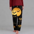 thumbnail image 2 of Miqool Women's Casual Pajama Pants Full Length Sleepwear Lounge Bottoms with Elastic Waist for Halloween S-5XL, 2 of 5