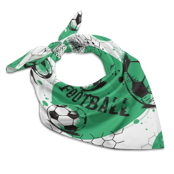 Multi-Size Square Towel Is Skin Friendly Comfortable Soft And Breathable It Is Used For Daily Shopping And Going To Work Abstract Football Pattern