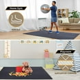 thumbnail image 5 of Paquete de 12 Esteras para Ejercicios de Piso para Gimnasio en Casa o Acolchado de Piso para Yoga, Pesas, Equipo de Gimnasio Negro, 5 of 5