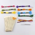 thumbnail image 4 of OUSITAID 6Pcs Wood Rectangle Bookmark Cross Stitch Embroidery DIY Children Craft Art Kit, 4 of 7