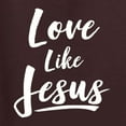 thumbnail image 5 of Wild Bobby Love Like Jesus Inspirational/Christian Women Tri-Blend Racerback Tank Top, Brown, Small, 5 of 5