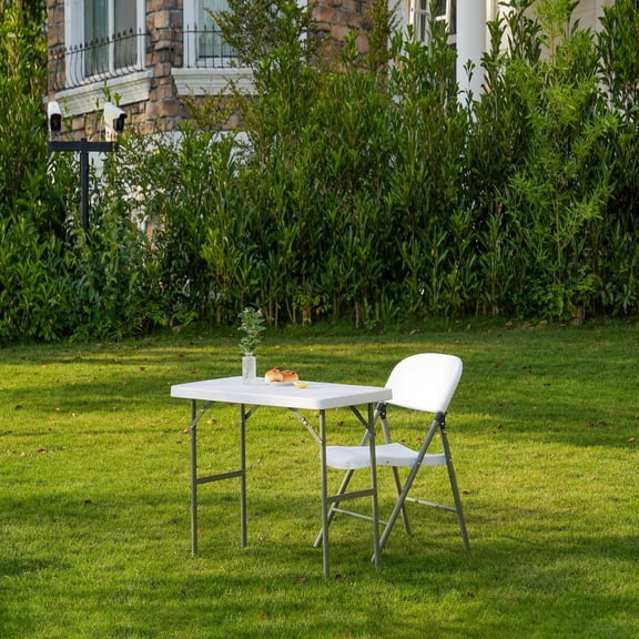 2.7ft Rectangular Folding Table for All-Occasion