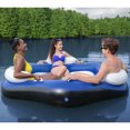 Bestway 3Person Floating Water Island Lounge Raft With Open Bottom