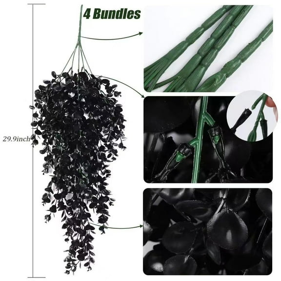 Eoozwa Vine Plant Fake Ferns Artificial Plants Large Faux Hanging Plant Artificial Hanging Plants Wall Plants Fake Ivy Room Decor Home Garden Wedding Party Indoor Outdoor Decorations