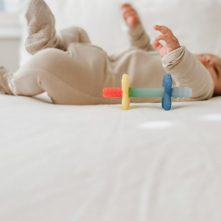 Itzy Ritzy Sensory Teething Tube, Soft Silicone, Reach Molars