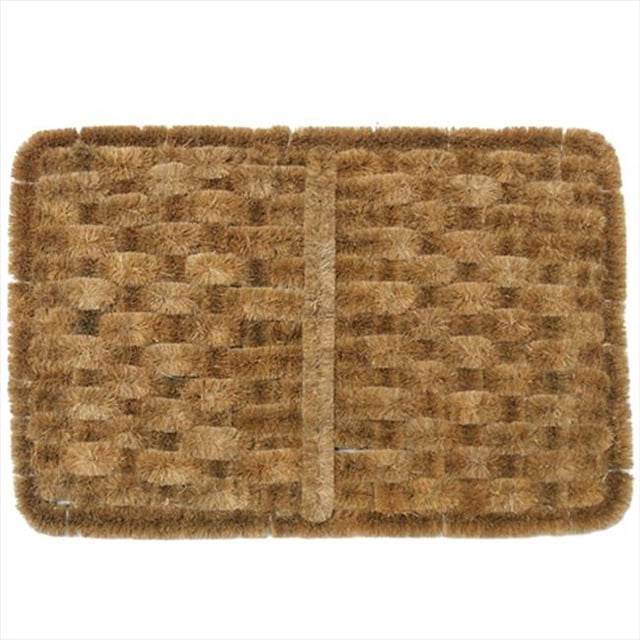 Rubber-Cal Shiraz Coco Racleur Extérieur Tapis de Porte - 24 x 16 x 1 Po.