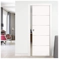 thumbnail image 3 of Pocket Sliding White Door 30x96 with Strips, 3 of 5