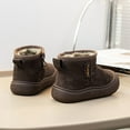 thumbnail image 6 of Shadoumai Kids Snow Boots Winter Warm Lined Casual Booties For Toddler Boys Girls 18 Months To 9 Years Old, 6 of 8