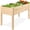 Natural, variant on Best Choice Products 48x24x30in Raised Garden Bed, Elevated Wooden Planter for Yard w/ Foot Caps, Liner - Natural