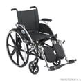 thumbnail image 1 of Viper Wheelchair with Flip Back Removable Arms, Desk Arms, Elevating Leg Rests, 12" Seat -, 1 of 3