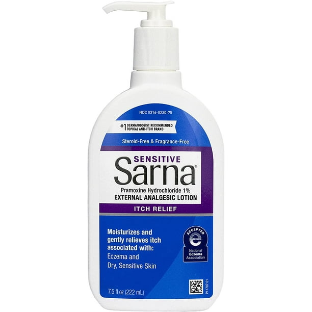 Sarna Sensitive Maximum Strength Anti Itch Lotion for Dry Irritated