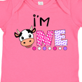 thumbnail image 4 of Inktastic I'm 1 Cute Cow and Polka Dots Boys or Girls Baby Bodysuit, 4 of 5