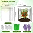 thumbnail image 2 of KORALAKIRI Plant Protector from Animals, Plant Cages for Outdoor Plants, Metal  Wire Mesh Garden Protection Animal Barrier to Keep Flower Vegetables from Rabbit Chicken, 2 of 8