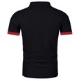 thumbnail image 6 of Yungyresw Polo Shirt for Men Slim Fit Short Sleeve Polo Contrast Trim Button Placket T-Shirt for Summer Wear Casual, 6 of 7