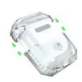 thumbnail image 2 of NIFFPD Apple AirPods Case, Soft TPU Shockproof Protective Crystal Clear Airpod 3 Case Cover with lanyard Anti-Yellowing White, 2 of 4