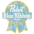 thumbnail image 2 of Women's Pabst Yellow Blue Ribbon Logo  Graphic Tee White Large, 2 of 4