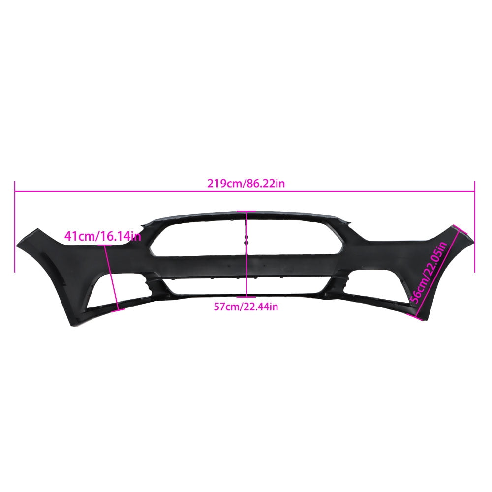 Genrics NEW Front Bumper Cover Primed For 2015-2017 Ford Mustang Except Shelby Model