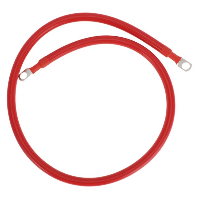 Ofertas Únicas 1 Pc Cable de Inversor de Batería Universal 3/8" Terminal Cable de Batería 3 FT 3 AWG Rojo Cobre Estaño