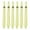 Yellow, variant on 6Pcs Professional Dart Shaft Set - 45mm Durable Nylon O-Ring Dart Shafts Stems, Colorful Transparent, No Drilling Required, Amazon Fulfillment