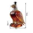 thumbnail image 2 of Eagle Whiskey Decanter, Glass Animal-Shaped Liquor Bottle for Spirits Storage, Unique Home Bar Decor,  Ideal Gift for Wedding, Father’s Day, Bachelor Party(RL 350ml 1 PC), 2 of 7